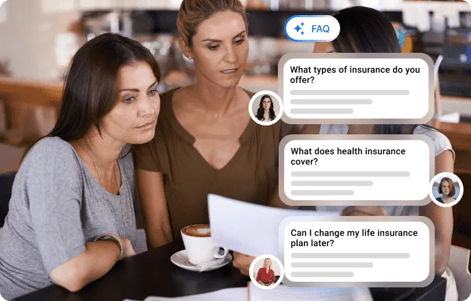 Illustration of insurance FAQs